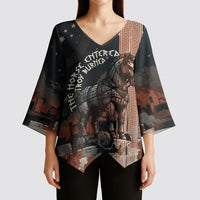 Trojan War Horse Entered Burned Kimono Sleeve Blouse Greek Wooden Trojan Horse Spartan Warrior