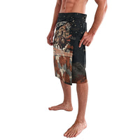 Trojan War Horse Entered Burned Lavalava Greek Wooden Trojan Horse Spartan Warrior