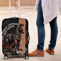 Trojan War Horse Entered Burned Luggage Cover Greek Wooden Trojan Horse Spartan Warrior