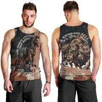 Trojan War Horse Entered Burned Men Tank Top Greek Wooden Trojan Horse Spartan Warrior