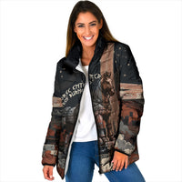 Trojan War Horse Entered Burned Padded Jacket Greek Wooden Trojan Horse Spartan Warrior