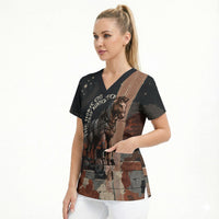 Trojan War Horse Entered Burned Scrub Top Greek Wooden Trojan Horse Spartan Warrior