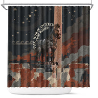 Trojan War Horse Entered Burned Shower Curtain Greek Wooden Trojan Horse Spartan Warrior
