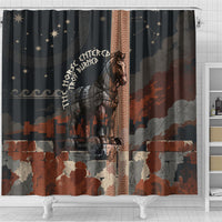 Trojan War Horse Entered Burned Shower Curtain Greek Wooden Trojan Horse Spartan Warrior