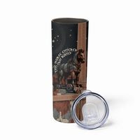 Trojan War Horse Entered Burned Skinny Tumbler Greek Wooden Trojan Horse Spartan Warrior