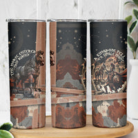 Trojan War Horse Entered Burned Skinny Tumbler Greek Wooden Trojan Horse Spartan Warrior