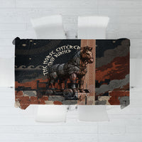Trojan War Horse Entered Burned Tablecloth Greek Wooden Trojan Horse Spartan Warrior