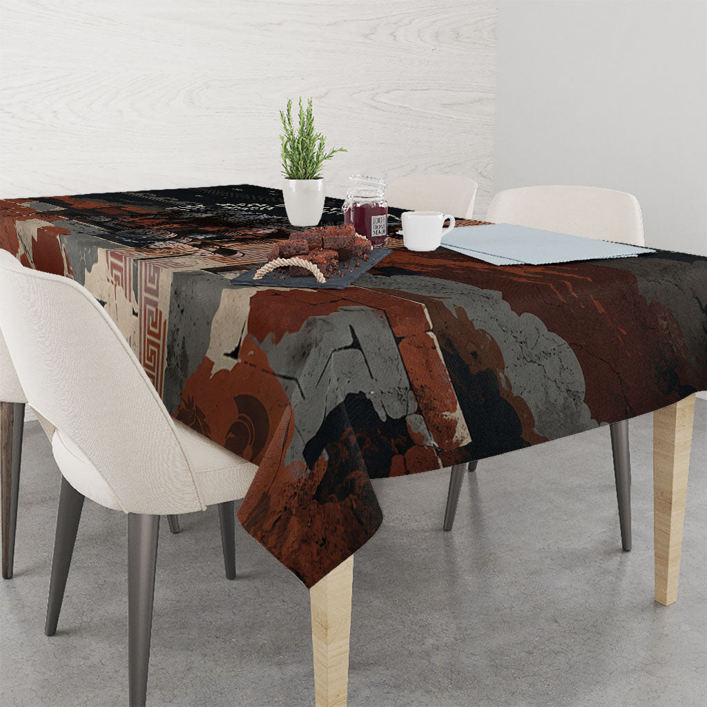 Trojan War Horse Entered Burned Tablecloth Greek Wooden Trojan Horse Spartan Warrior