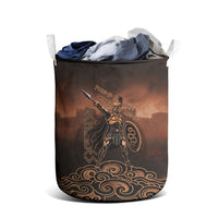 Achilles Iliad Greek Hero Legend Laundry Basket Trojan War Spartan Warrior Spear Graphic Art