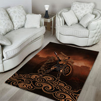Achilles Iliad Greek Hero Legend Area Rug Trojan War Spartan Warrior Spear Graphic Art