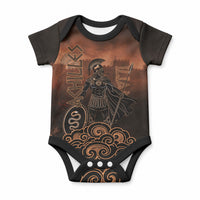 Achilles Iliad Greek Hero Legend Baby Onesie Trojan War Spartan Warrior Spear Graphic Art