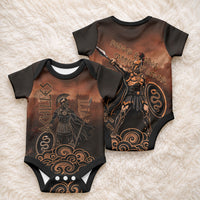 Achilles Iliad Greek Hero Legend Baby Onesie Trojan War Spartan Warrior Spear Graphic Art