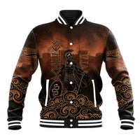 Achilles Iliad Greek Hero Legend Baseball Jacket Trojan War Spartan Warrior Spear Graphic Art