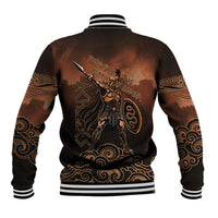 Achilles Iliad Greek Hero Legend Baseball Jacket Trojan War Spartan Warrior Spear Graphic Art