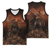 Achilles Iliad Greek Hero Legend Basketball Jersey Trojan War Spartan Warrior Spear Graphic Art