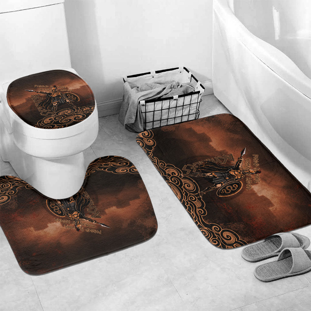 Achilles Iliad Greek Hero Legend Bathroom Set Trojan War Spartan Warrior Spear Graphic Art