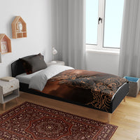 Achilles Iliad Greek Hero Legend Bedding Set Trojan War Spartan Warrior Spear Graphic Art