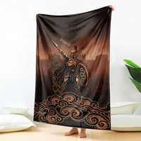 Achilles Iliad Greek Hero Legend Blanket Trojan War Spartan Warrior Spear Graphic Art