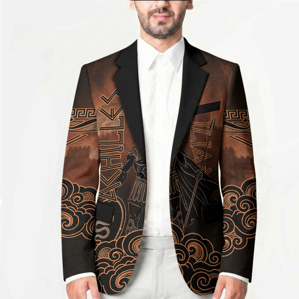 Achilles Iliad Greek Hero Legend Blazer Trojan War Spartan Warrior Spear Graphic Art