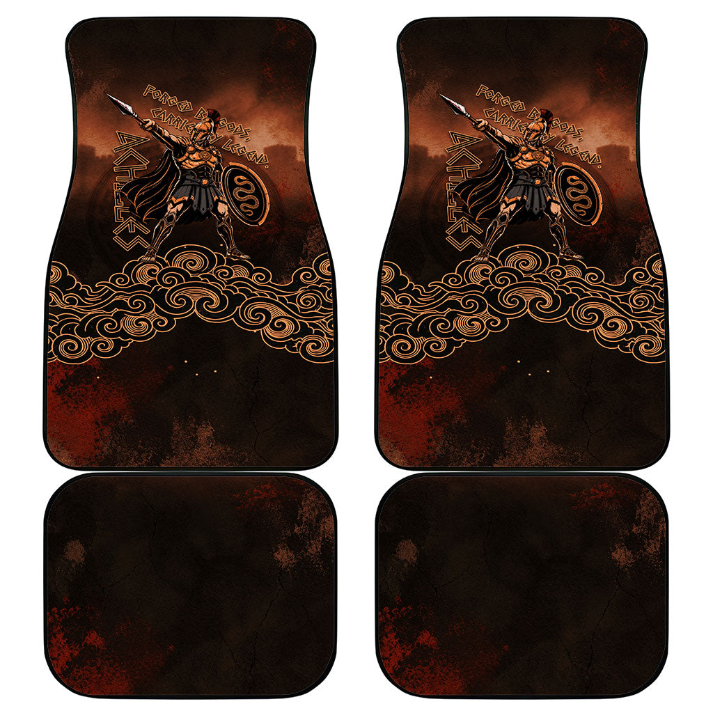 Achilles Iliad Greek Hero Legend Car Mats Trojan War Spartan Warrior Spear Graphic Art