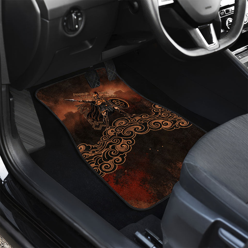Achilles Iliad Greek Hero Legend Car Mats Trojan War Spartan Warrior Spear Graphic Art