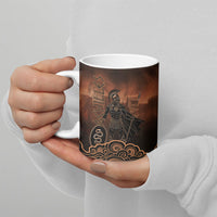 Achilles Iliad Greek Hero Legend Ceramic Mug Trojan War Spartan Warrior Spear Graphic Art