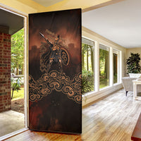 Achilles Iliad Greek Hero Legend Door Cover Trojan War Spartan Warrior Spear Graphic Art