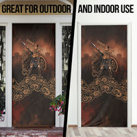 Achilles Iliad Greek Hero Legend Door Cover Trojan War Spartan Warrior Spear Graphic Art