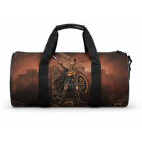 Achilles Iliad Greek Hero Legend Duffle Bag Trojan War Spartan Warrior Spear Graphic Art