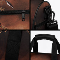 Achilles Iliad Greek Hero Legend Duffle Bag Trojan War Spartan Warrior Spear Graphic Art