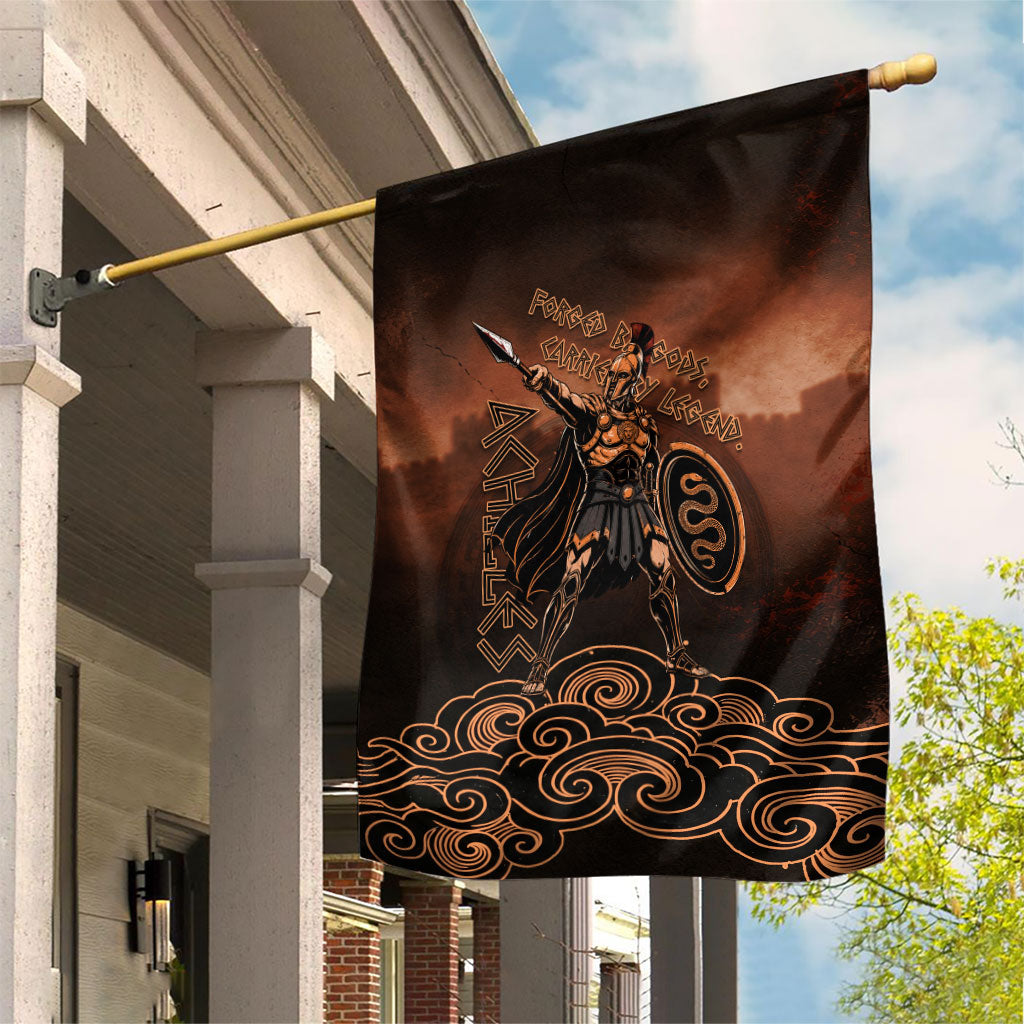 Achilles Iliad Greek Hero Legend Garden Flag Trojan War Spartan Warrior Spear Graphic Art
