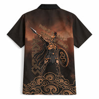 Achilles Iliad Greek Hero Legend Hawaiian Shirt Trojan War Spartan Warrior Spear Graphic Art