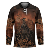 Achilles Iliad Greek Hero Legend Hockey Jersey Trojan War Spartan Warrior Spear Graphic Art