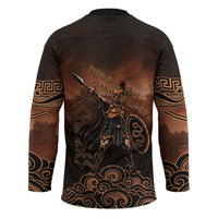 Achilles Iliad Greek Hero Legend Hockey Jersey Trojan War Spartan Warrior Spear Graphic Art