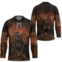 Achilles Iliad Greek Hero Legend Hockey Jersey Trojan War Spartan Warrior Spear Graphic Art
