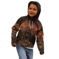 Achilles Iliad Greek Hero Legend Kid Hoodie Trojan War Spartan Warrior Spear Graphic Art