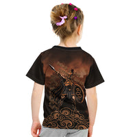 Achilles Iliad Greek Hero Legend Kid T Shirt Trojan War Spartan Warrior Spear Graphic Art
