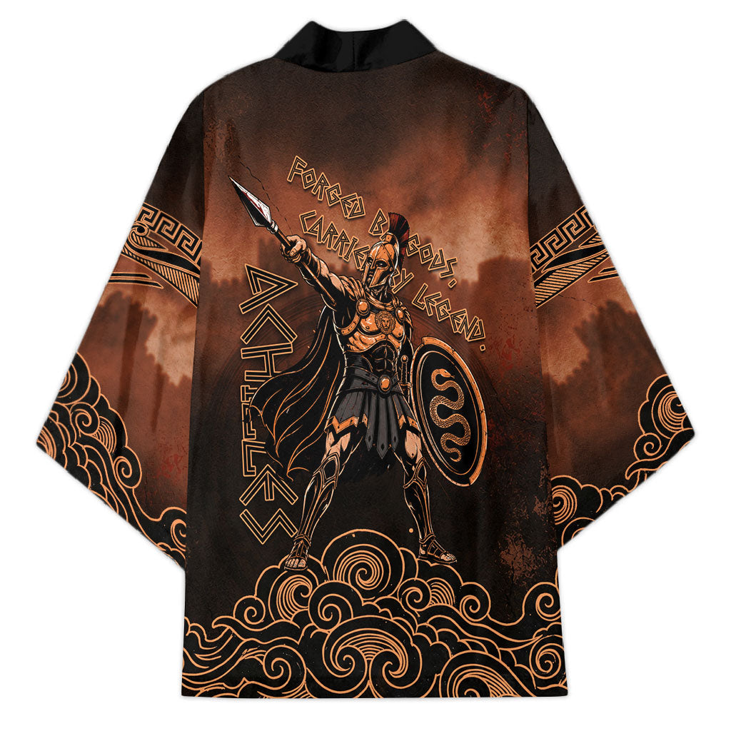 Achilles Iliad Greek Hero Legend Kimono Trojan War Spartan Warrior Spear Graphic Art