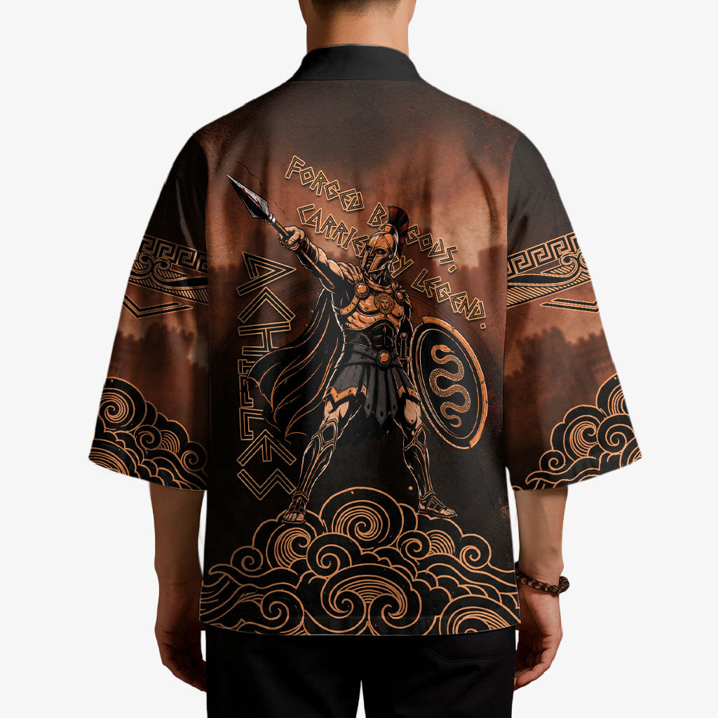 Achilles Iliad Greek Hero Legend Kimono Trojan War Spartan Warrior Spear Graphic Art