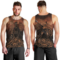 Achilles Iliad Greek Hero Legend Men Tank Top Trojan War Spartan Warrior Spear Graphic Art