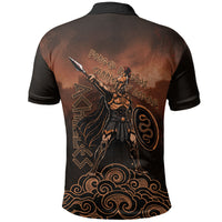 Achilles Iliad Greek Hero Legend Polo Shirt Trojan War Spartan Warrior Spear Graphic Art
