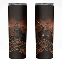 Achilles Iliad Greek Hero Legend Skinny Tumbler Trojan War Spartan Warrior Spear Graphic Art