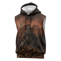 Achilles Iliad Greek Hero Legend Sleeveless Hoodie Trojan War Spartan Warrior Spear Graphic Art