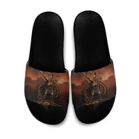 Achilles Iliad Greek Hero Legend Slide Sandals Trojan War Spartan Warrior Spear Graphic Art