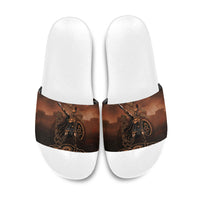 Achilles Iliad Greek Hero Legend Slide Sandals Trojan War Spartan Warrior Spear Graphic Art