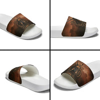 Achilles Iliad Greek Hero Legend Slide Sandals Trojan War Spartan Warrior Spear Graphic Art