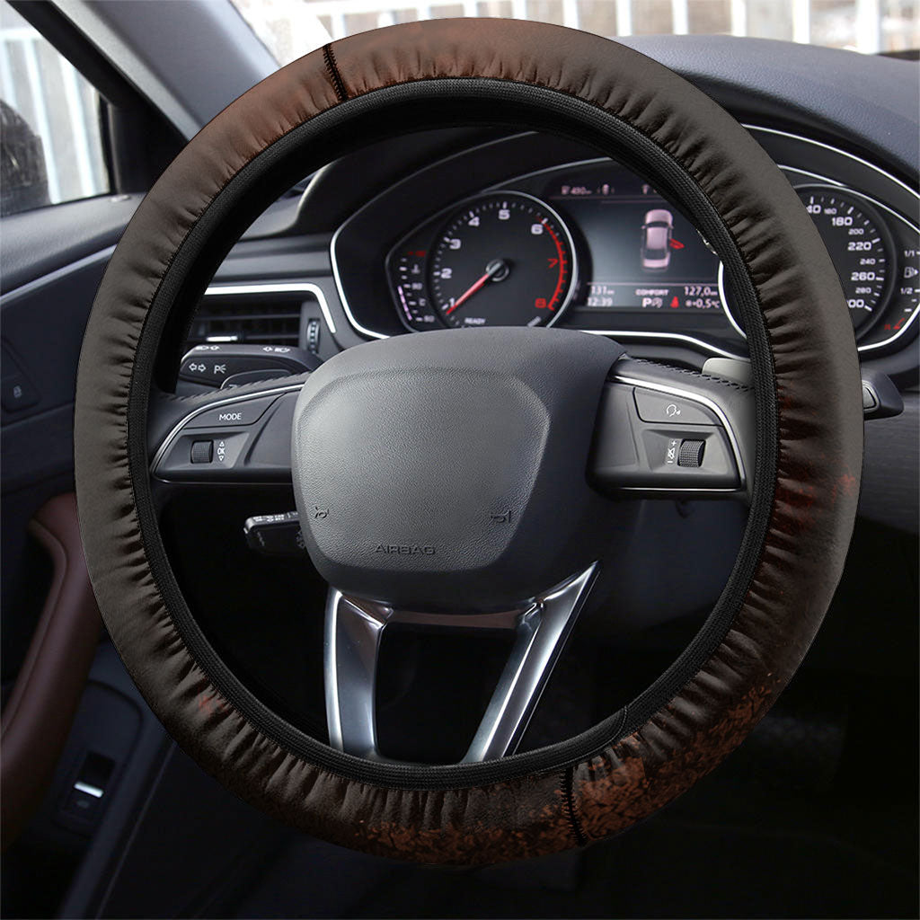 Achilles Iliad Greek Hero Legend Steering Wheel Cover Trojan War Spartan Warrior Spear Graphic Art
