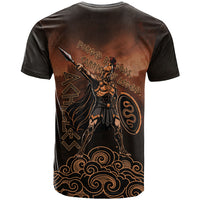 Achilles Iliad Greek Hero Legend T Shirt Trojan War Spartan Warrior Spear Graphic Art