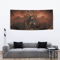 Achilles Iliad Greek Hero Legend Tapestry Trojan War Spartan Warrior Spear Graphic Art