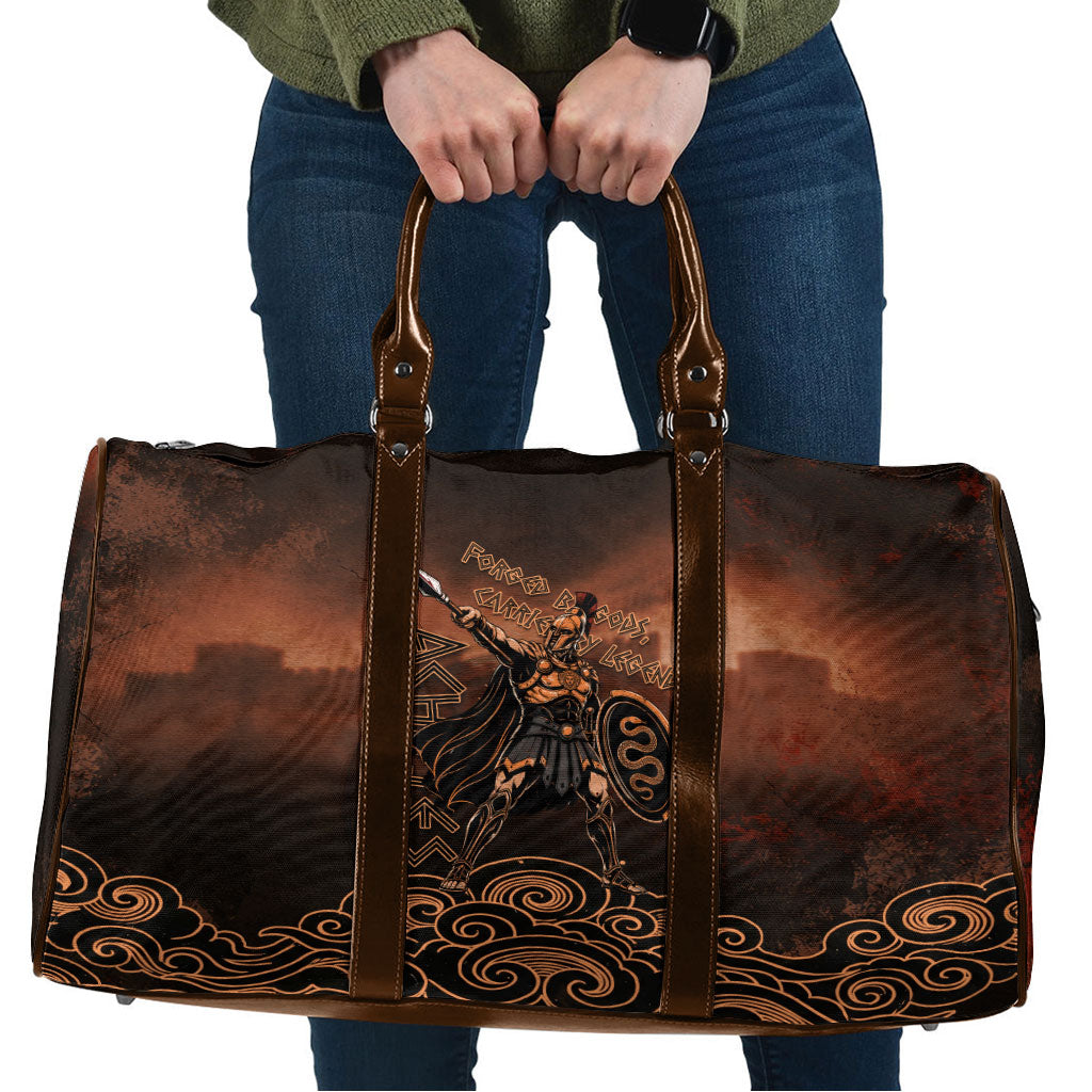 Achilles Iliad Greek Hero Legend Travel Bag Trojan War Spartan Warrior Spear Graphic Art